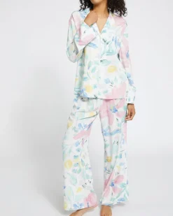 Best Dunnes Stores Printed Viscose Twill Pyjama Set