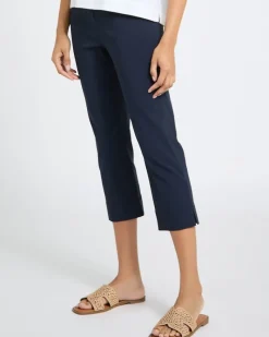 Fashion Dunnes Stores Pull On Stretch Crop Trousers