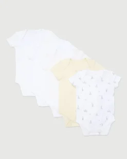 New Dunnes Stores Pure Cotton Bodysuit - Pack Of 5 - (Newborn-3 Years)