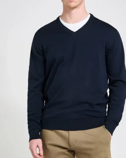 Hot Dunnes Stores Regular Fit Cotton V-Neck Jumper