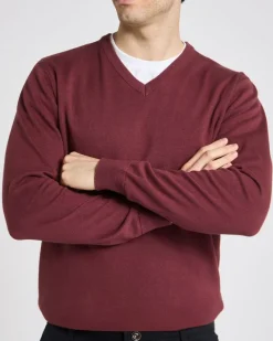 Hot Dunnes Stores Regular Fit Cotton V-Neck Jumper