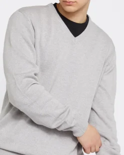 Fashion Dunnes Stores Regular Fit Cotton V-Neck Jumper