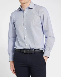New Dunnes Stores Regular Fit Cotton-Rich Design Shirt