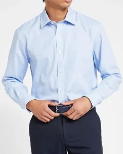 Sale Dunnes Stores Regular Fit Cotton-Rich Design Shirt