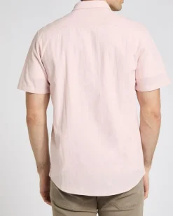 Fashion Dunnes Stores Regular Fit Linen Blend Short Sleeve Shirt