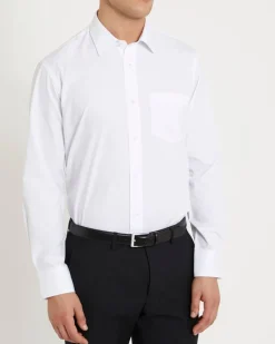 Clearance Dunnes Stores Regular Fit Long-Sleeved Cotton Rich Shirt