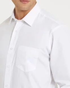 Clearance Dunnes Stores Regular Fit Long-Sleeved Cotton Rich Shirt