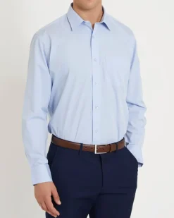 Fashion Dunnes Stores Regular Fit Long-Sleeved Cotton Rich Shirt