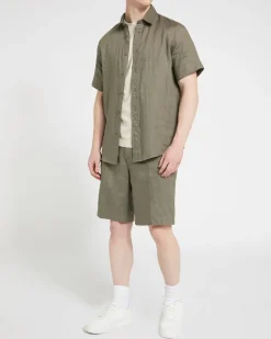 Online Dunnes Stores Regular Fit Pure Linen Short-Sleeved Shirt