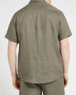 Online Dunnes Stores Regular Fit Pure Linen Short-Sleeved Shirt