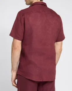 Clearance Dunnes Stores Regular Fit Pure Linen Short-Sleeved Shirt