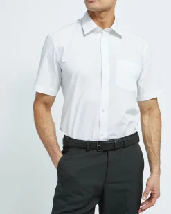 Best Dunnes Stores Regular Fit Short-Sleeved Cotton Rich Shirt