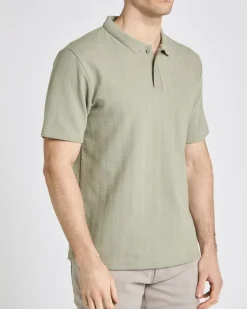 Clearance Dunnes Stores Regular-Fit Vertical Rib Polo Shirt