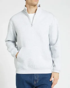 Online Dunnes Stores Relaxed Fit Half Zip Sweatshirt