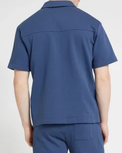 Clearance Dunnes Stores Rib Panel Fleece Polo
