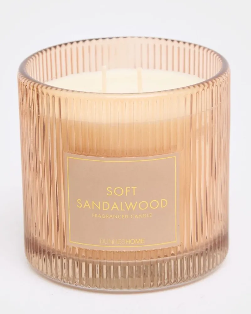 Sale Dunnes Stores Ribbed Candle