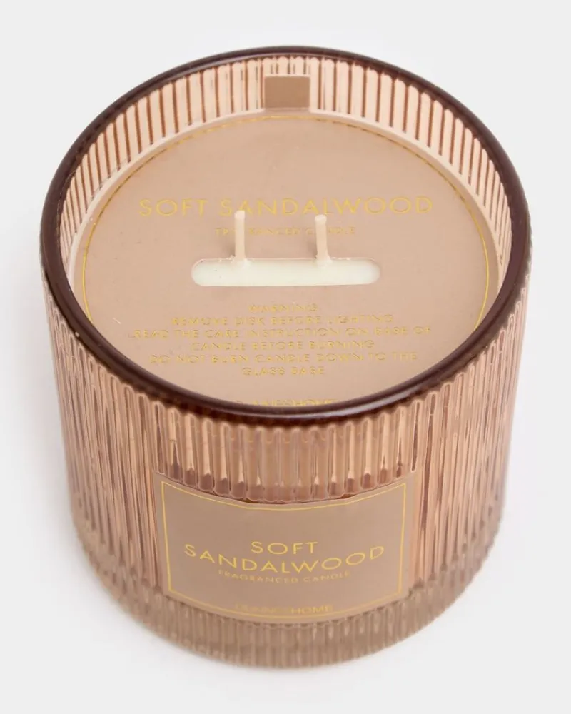 Sale Dunnes Stores Ribbed Candle