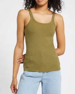 Hot Dunnes Stores Ribbed Strappy Vest