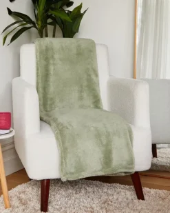 Clearance Dunnes Stores Sage Fleece Throw