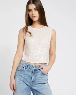 Online Dunnes Stores Savida Bailey Sequin Vest Top