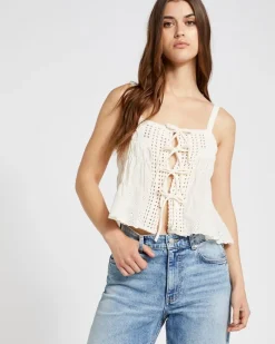 Online Dunnes Stores Savida Bella Crochet Tie Vest Top