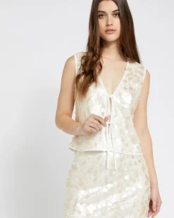 Fashion Dunnes Stores Savida Bella Sequin Waistcoat