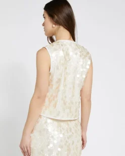 Fashion Dunnes Stores Savida Bella Sequin Waistcoat