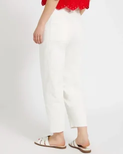 Best Dunnes Stores Savida High Rise White Barrel Jeans