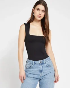 Hot Dunnes Stores Savida Square Neck Polyamide Bodysuit