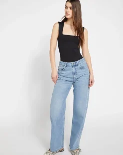 Hot Dunnes Stores Savida Square Neck Polyamide Bodysuit
