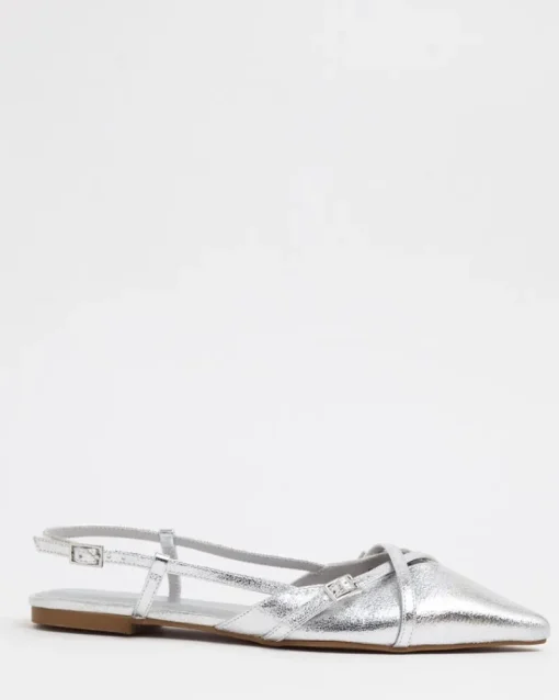 Outlet Dunnes Stores Savida Strappy Slingback Flat Shoe