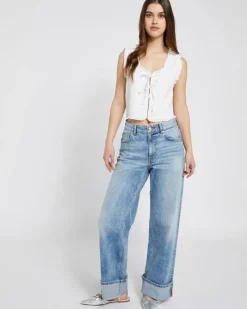 Best Dunnes Stores Savida White Cotton Bow Tie Front Poplin Waistcoat Top