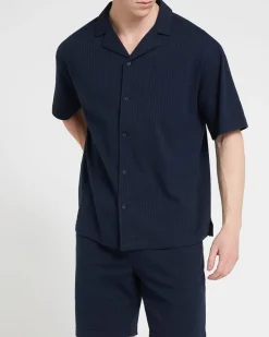 Hot Dunnes Stores Seersucker Polo Shirt