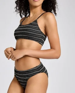 Discount Dunnes Stores Shirred Crop Bikini Top