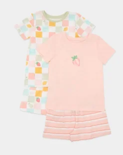 Discount Dunnes Stores Short Pyjama Set - Pack Of 2 (6 Months-4 Years)