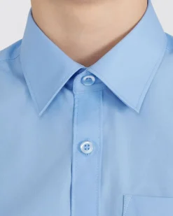 Fashion Dunnes Stores Short-Sleeved Non Iron Shirt - Pack of 3 - (4-16 Years)