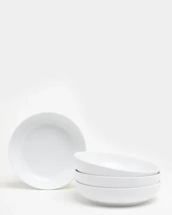 Outlet Dunnes Stores Simple White Large Pasta Bowl - Pack Of 4
