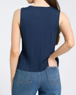 Discount Dunnes Stores Sleeveless Plisse Top