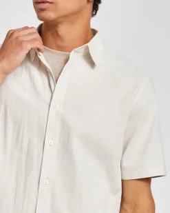 New Dunnes Stores Slim Fit Linen Blend Shirt