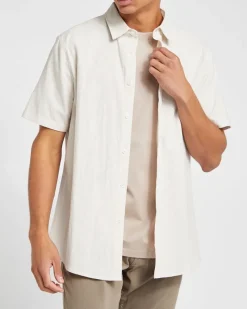 New Dunnes Stores Slim Fit Linen Blend Shirt