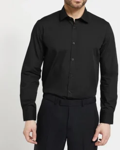 Best Dunnes Stores Slim Fit Long-Sleeved Cotton Rich Shirt