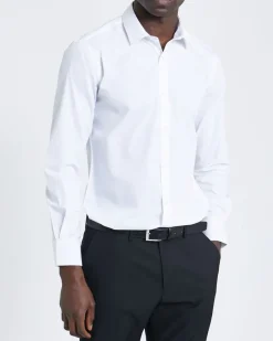 Outlet Dunnes Stores Slim Fit Long-Sleeved Cotton Rich Shirt