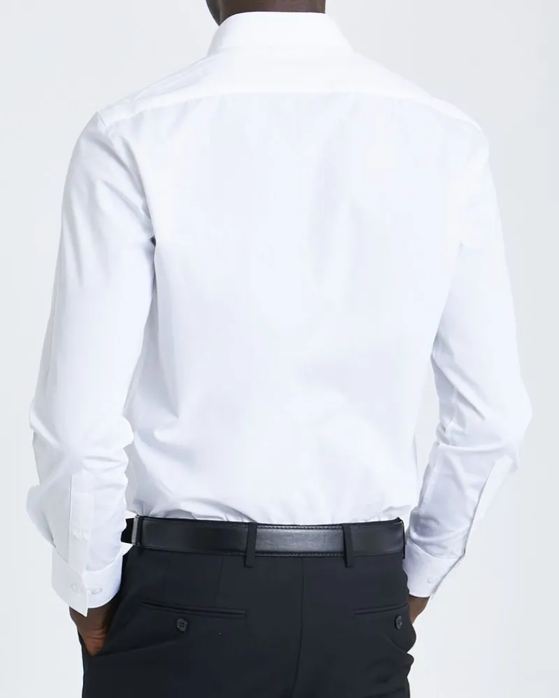 Outlet Dunnes Stores Slim Fit Long-Sleeved Cotton Rich Shirt