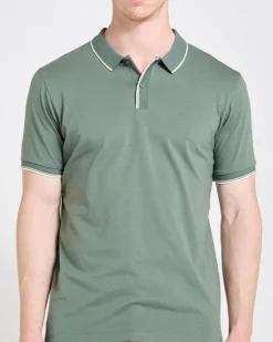 Hot Dunnes Stores Slim Fit Stripe Placket Polo
