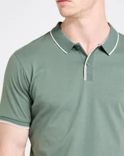 Hot Dunnes Stores Slim Fit Stripe Placket Polo