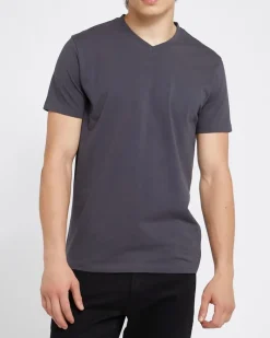 Fashion Dunnes Stores Slim Fit V-Neck T-Shirt