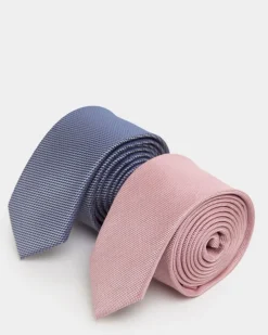 Hot Dunnes Stores Slim Ties - Pack Of 2