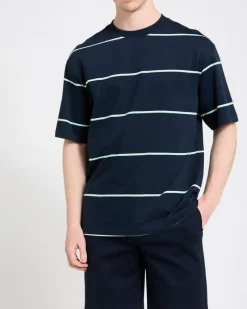 Discount Dunnes Stores Smart Essentials Relaxed Fit Stripe T-Shirt