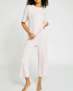 Sale Dunnes Stores Soft Long Sleeve Stripe Pyjama Top