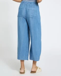 Discount Dunnes Stores Soft Wide Leg Crop Lyocell Trousers